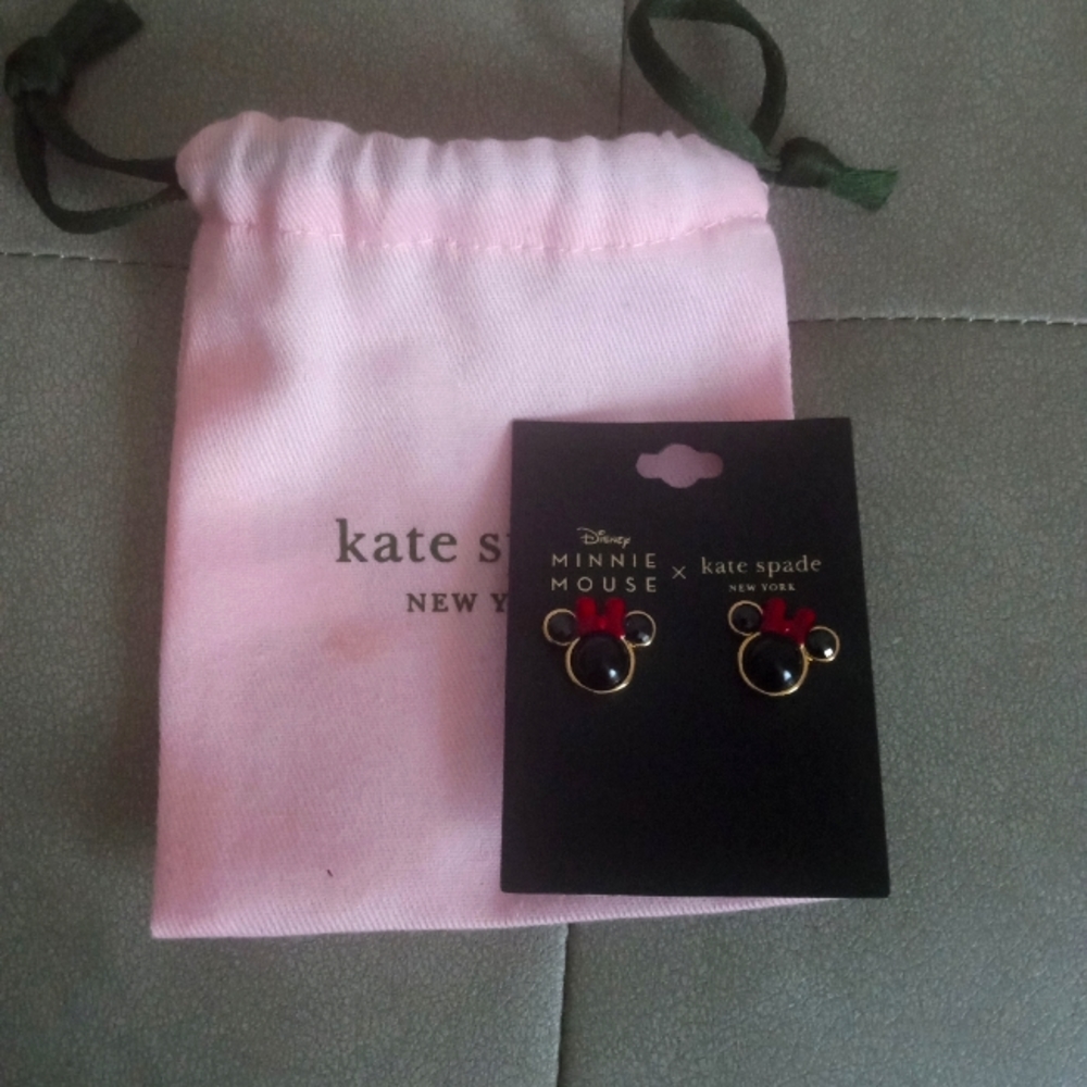 Kate Spade Minnie mouse earrings